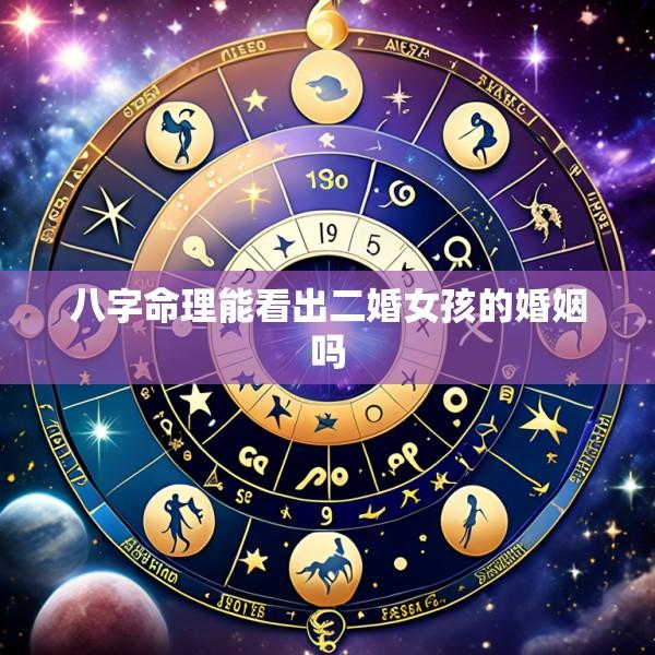 八字命理能看出二婚女孩的婚姻吗