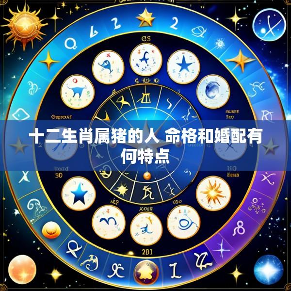 十二生肖属猪的人 命格和婚配有何特点