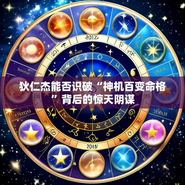 狄仁杰能否识破“神机百变命格”背后的惊天阴谋