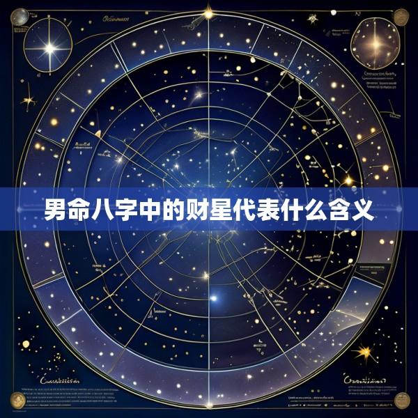 男命八字中的财星代表什么含义