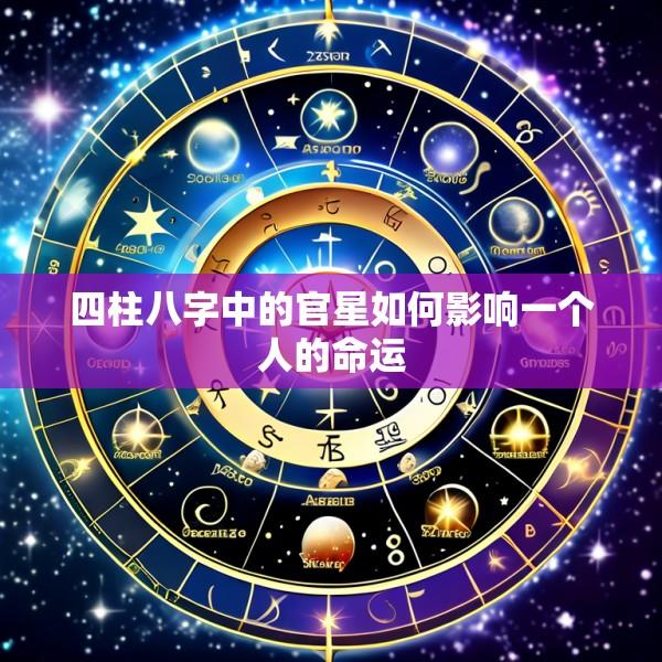 四柱八字中的官星如何影响一个人的命运