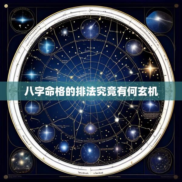 八字命格的排法究竟有何玄机