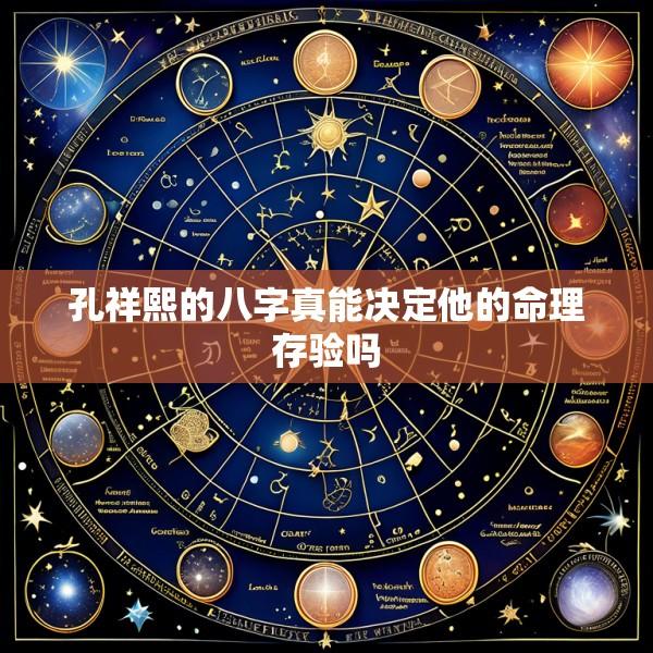 孔祥熙的八字真能决定他的命理存验吗