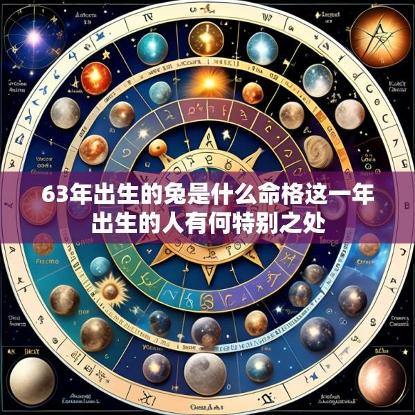 63年出生的兔是什么命格这一年出生的人有何特别之处