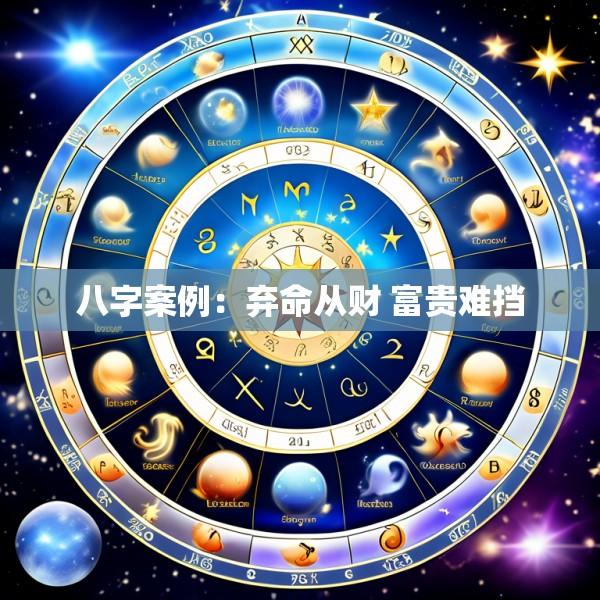 八字案例：弃命从财 富贵难挡
