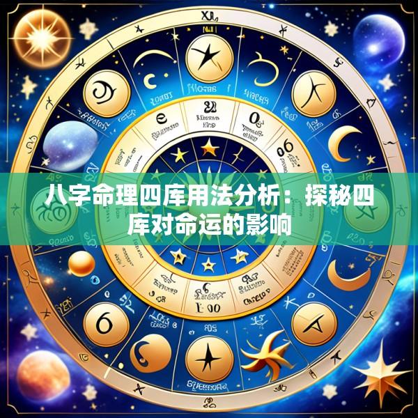 八字命理四库用法分析：探秘四库对命运的影响