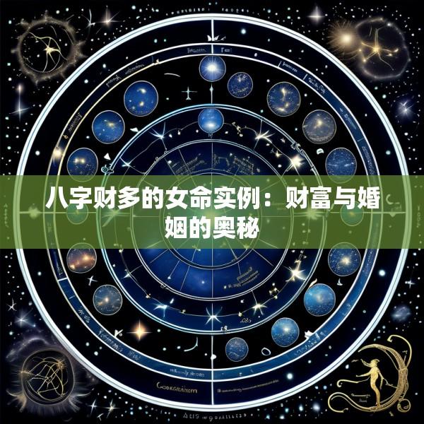 八字财多的女命实例：财富与婚姻的奥秘