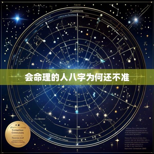 会命理的人八字为何还不准