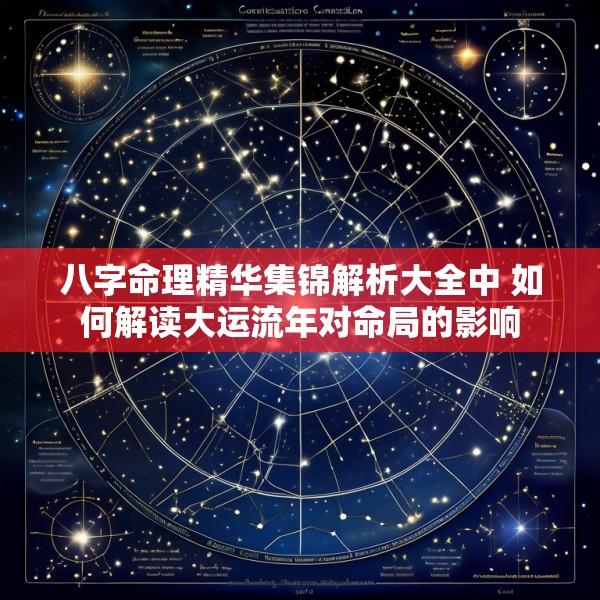 八字命理精华集锦解析大全中 如何解读大运流年对命局的影响