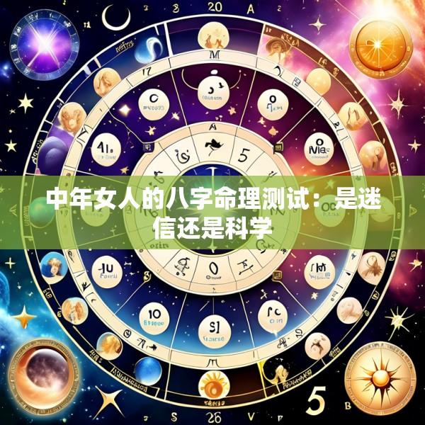 中年女人的八字命理测试：是迷信还是科学