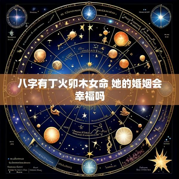 八字有丁火卯木女命 她的婚姻会幸福吗