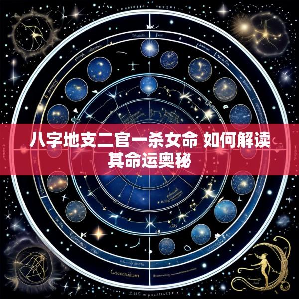 八字地支二官一杀女命 如何解读其命运奥秘