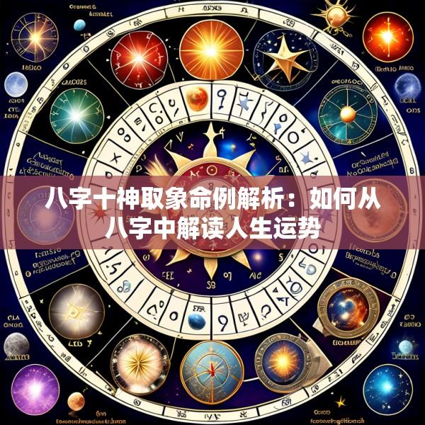 八字十神取象命例解析：如何从八字中解读人生运势