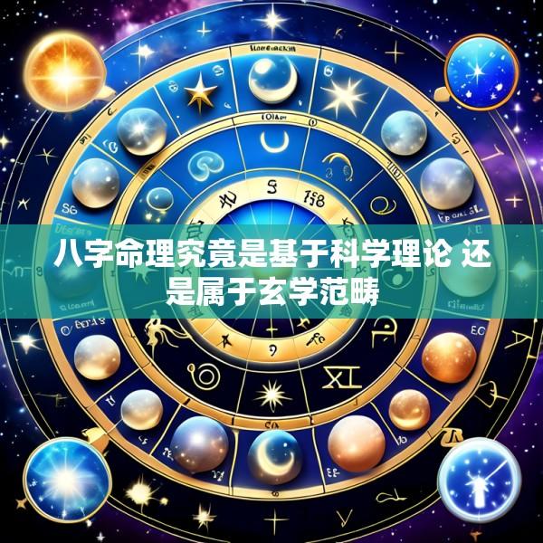 八字命理究竟是基于科学理论 还是属于玄学范畴