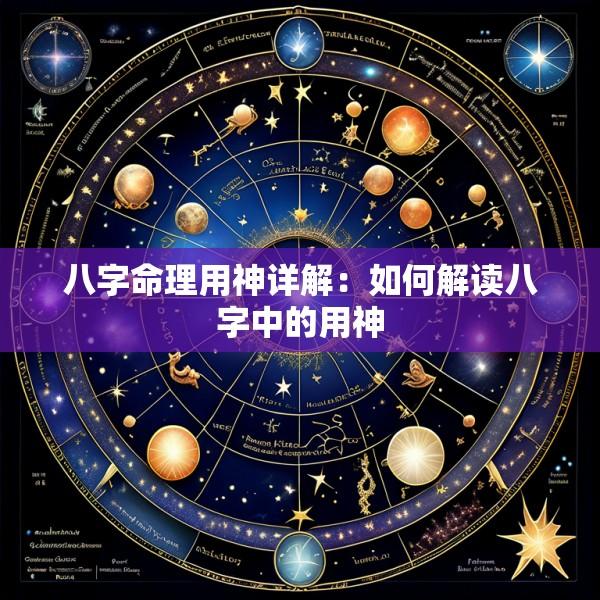 八字命理用神详解：如何解读八字中的用神