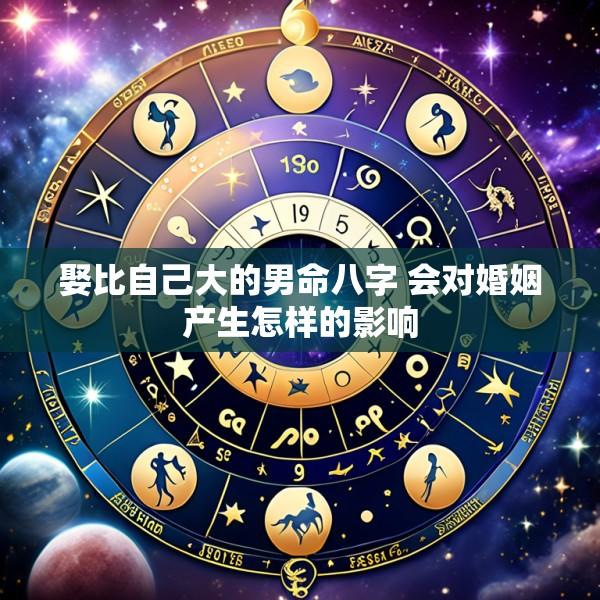 娶比自己大的男命八字 会对婚姻产生怎样的影响