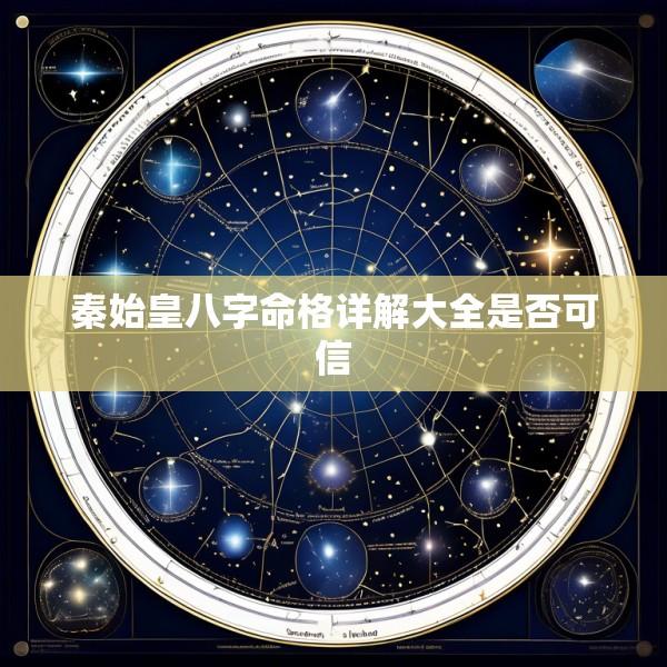 秦始皇八字命格详解大全是否可信