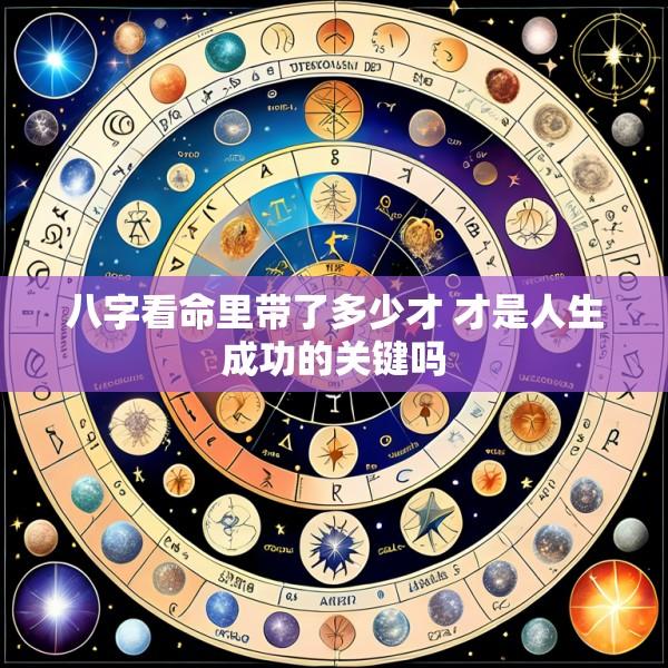 八字看命里带了多少才 才是人生成功的关键吗