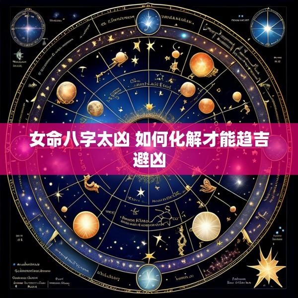 女命八字太凶 如何化解才能趋吉避凶