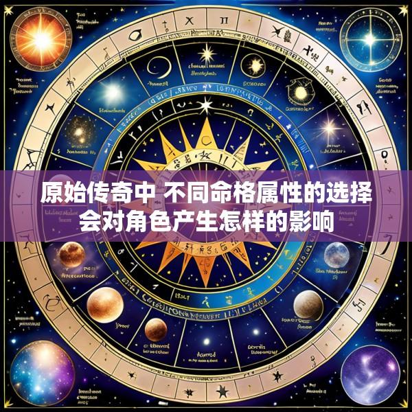 原始传奇中 不同命格属性的选择会对角色产生怎样的影响