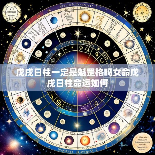 戊戌日柱一定是魁罡格吗女命戊戌日柱命运如何