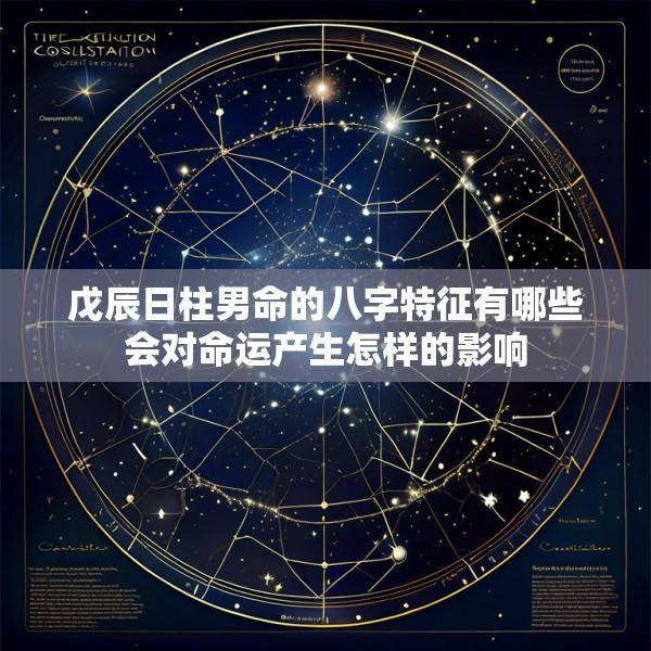 戊辰日柱男命的八字特征有哪些会对命运产生怎样的影响