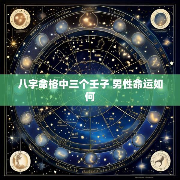 八字命格中三个壬子 男性命运如何