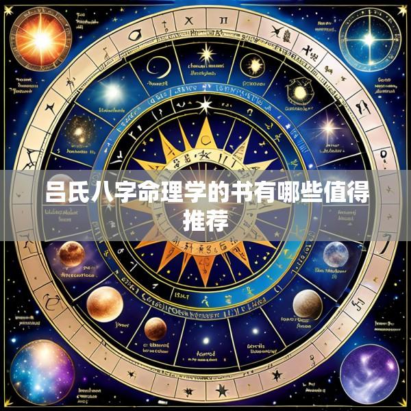 吕氏八字命理学的书有哪些值得推荐