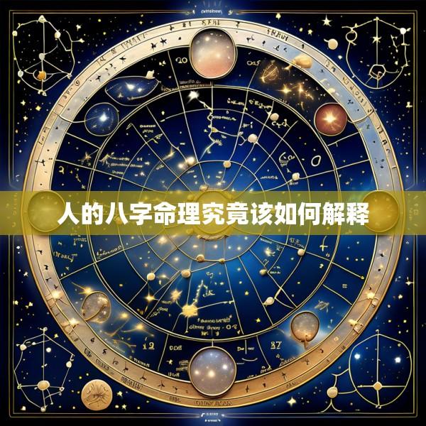 人的八字命理究竟该如何解释