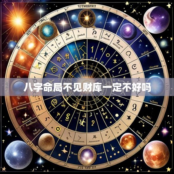 八字命局不见财库一定不好吗