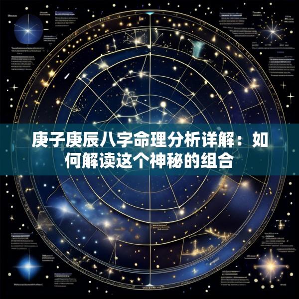 庚子庚辰八字命理分析详解：如何解读这个神秘的组合
