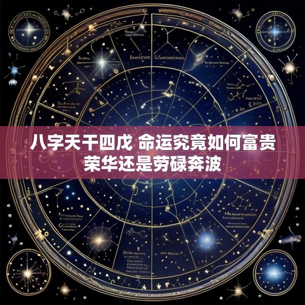 八字天干四戊 命运究竟如何富贵荣华还是劳碌奔波