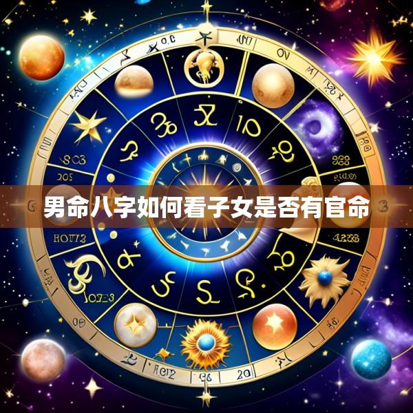 男命八字如何看子女是否有官命