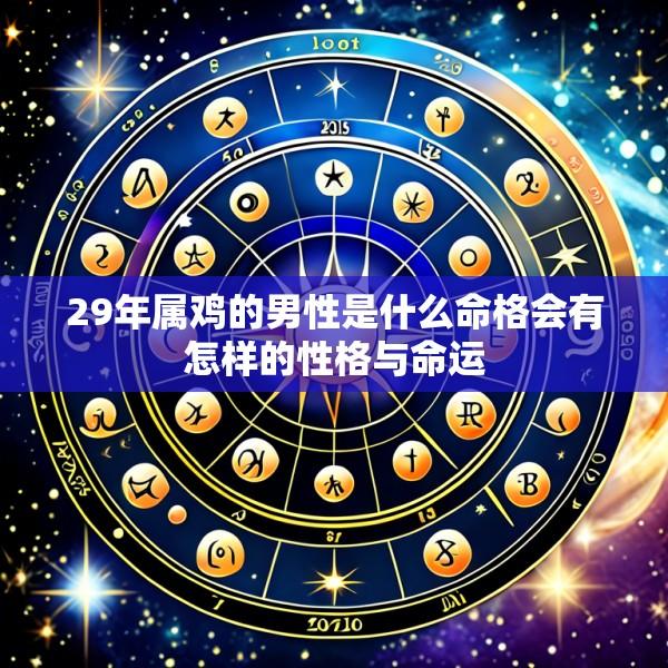 29年属鸡的男性是什么命格会有怎样的性格与命运