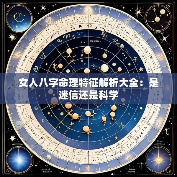 女人八字命理特征解析大全：是迷信还是科学