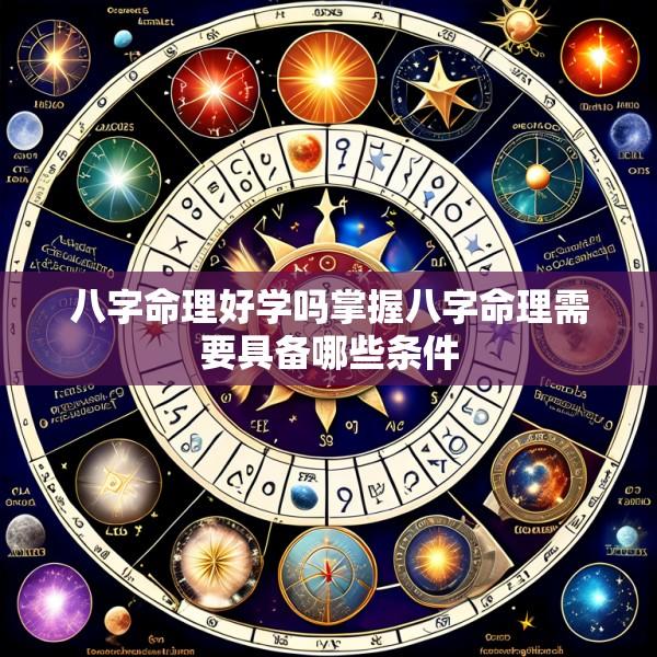八字命理好学吗掌握八字命理需要具备哪些条件
