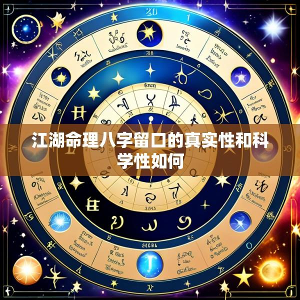 江湖命理八字留口的真实性和科学性如何