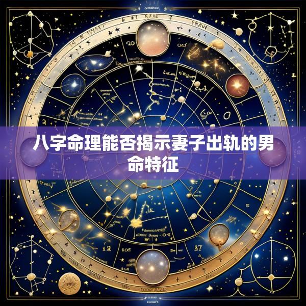 八字命理能否揭示妻子出轨的男命特征