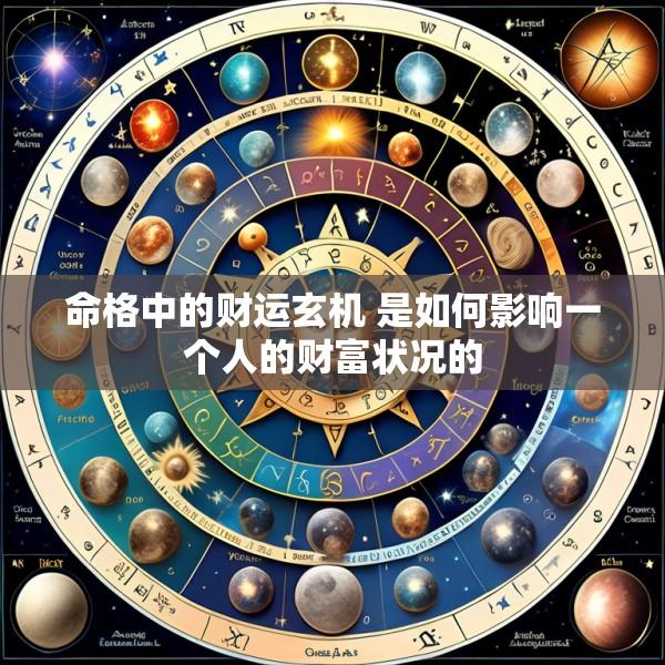命格中的财运玄机 是如何影响一个人的财富状况的