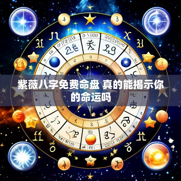 紫薇八字免费命盘 真的能揭示你的命运吗