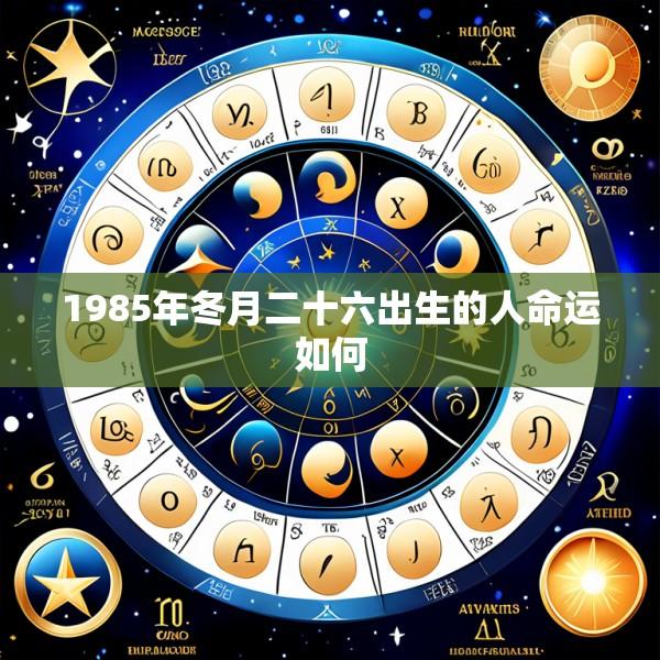 1985年冬月二十六出生的人命运如何