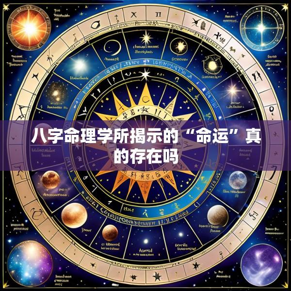 八字命理学所揭示的“命运”真的存在吗
