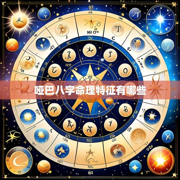 哑巴八字命理特征有哪些
