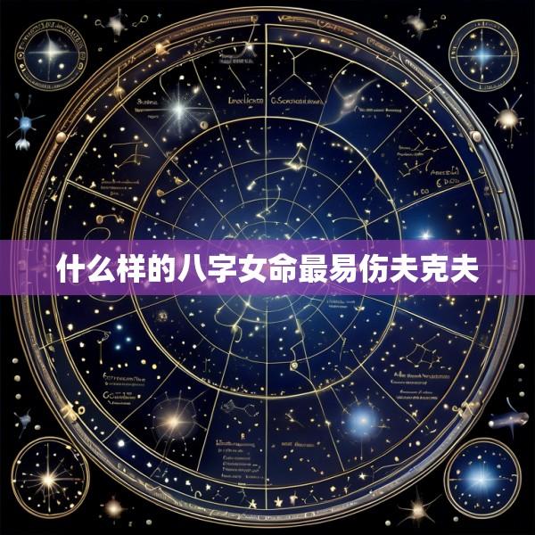 什么样的八字女命最易伤夫克夫