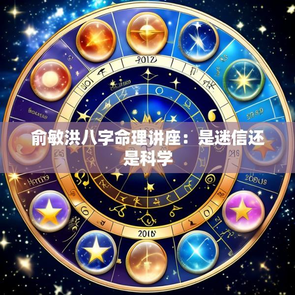 俞敏洪八字命理讲座：是迷信还是科学