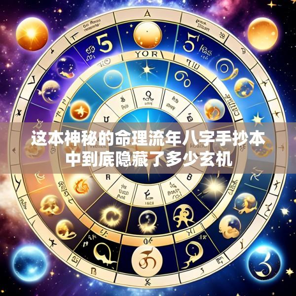 这本神秘的命理流年八字手抄本中到底隐藏了多少玄机