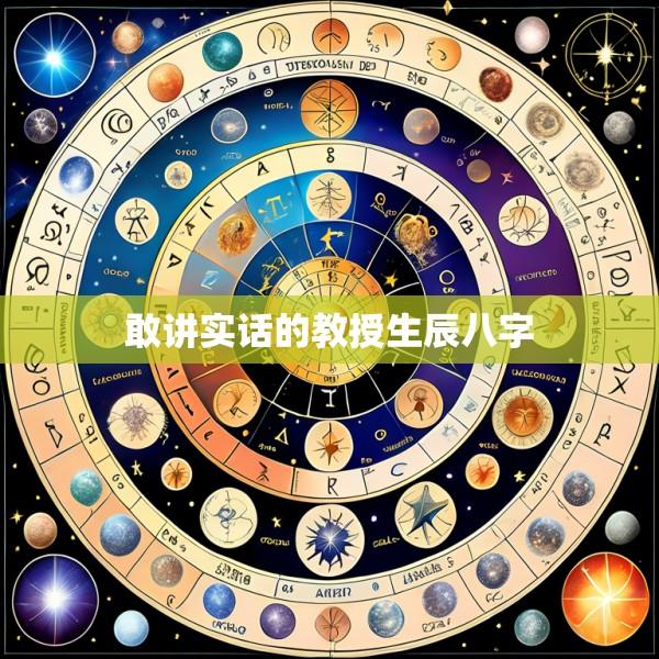 敢讲实话的教授生辰八字