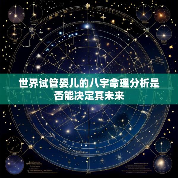 世界试管婴儿的八字命理分析是否能决定其未来