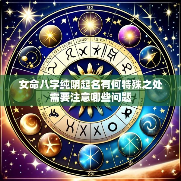 女命八字纯阴起名有何特殊之处需要注意哪些问题