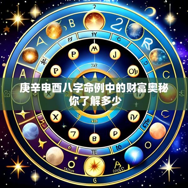 庚辛申酉八字命例中的财富奥秘 你了解多少